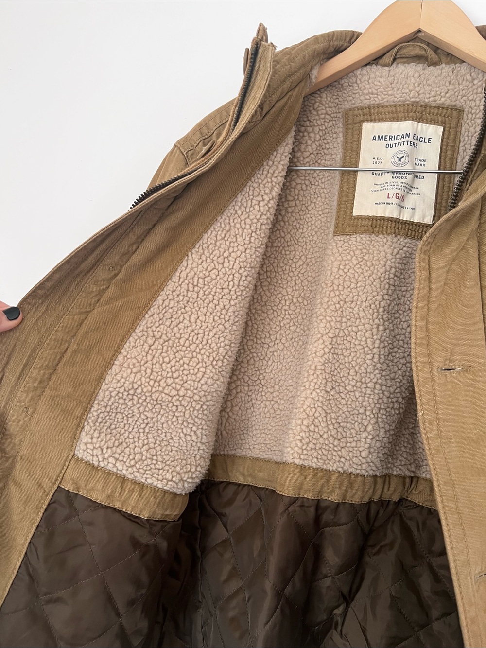 American Eagle Outfitters Brown Heavy Vintage Jacket - Picture 5 of 5